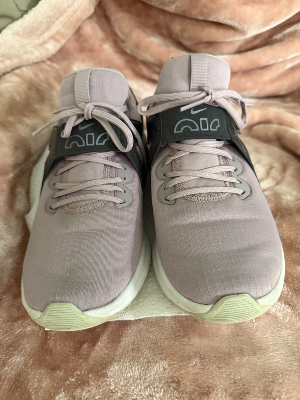 Nike Women's Air Max Light Purple Athletic Sneakers with Black Accents